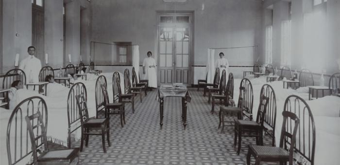 sala de mujeres del hospital de Minas, primeras décadas del siglo XX sala de mujeres del hospital de Minas, primeras décadas del siglo XX