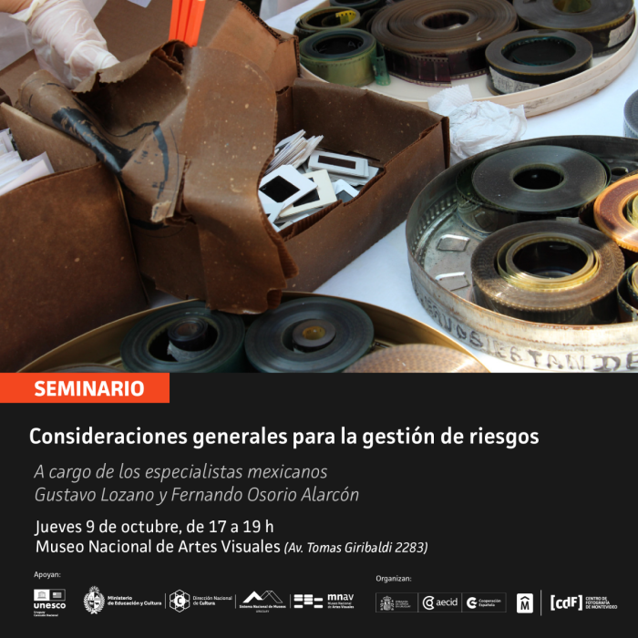 Presentación del Seminario: Consideraciones generales para la gestión de riesgos a realizarse el 9 d