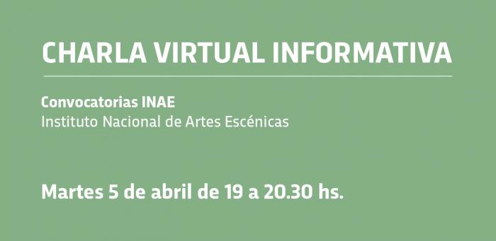 Charla virtual informativa Convocatorias INAE 2022 Charla virtual informativa Convocatorias INAE 2022
