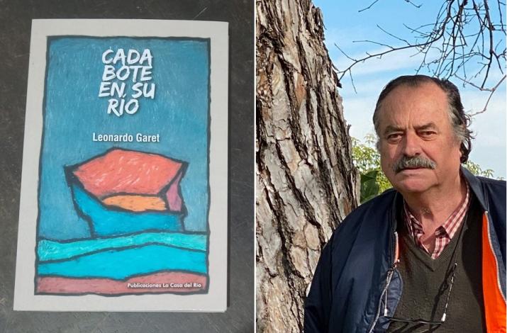 Tapa del libro y foto de Leonardo Garet