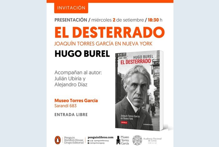 Hugo Burel presenta su último libro “El desterrado”