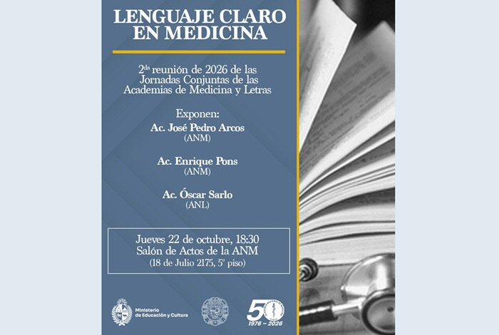 “Lenguaje claro en medicina” 2ª actividad de las Academias ANM y ANL