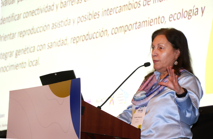 Susana González durante su conferencia