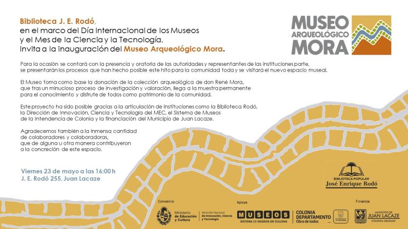Afiche inauguración Museo Arqueológico Mora
