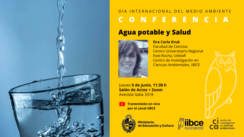 Gráfica promocional charla Agua