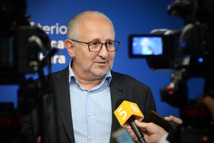 Da Silveira en rueda de prensa.