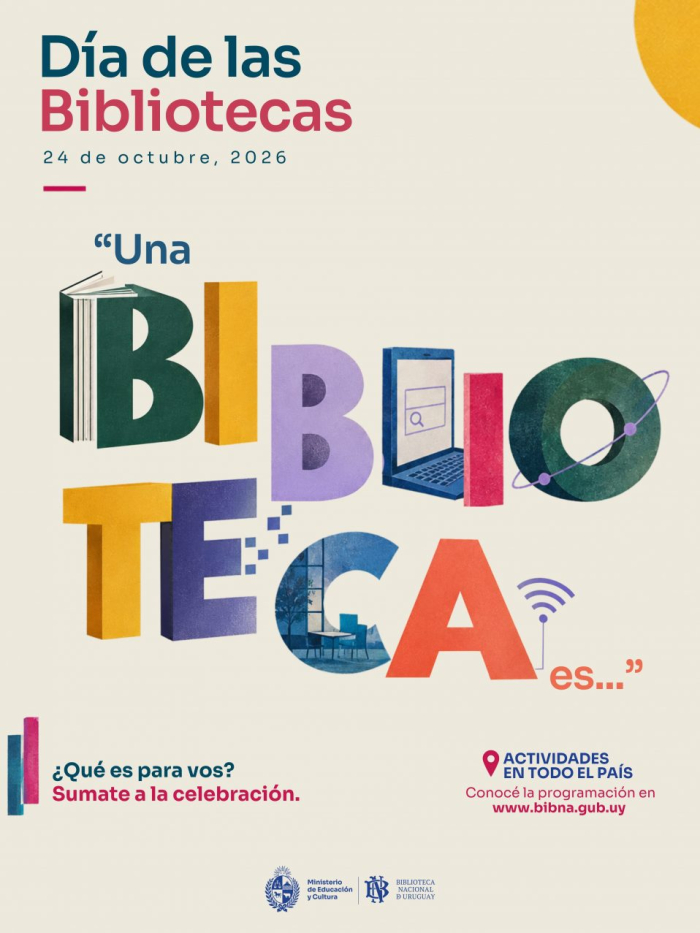 Afiche del «Día de las Bibliotecas»