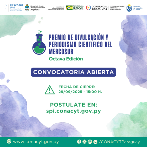 VIII Premio de Divulgación y Periodismo Científico del MERCOSUR