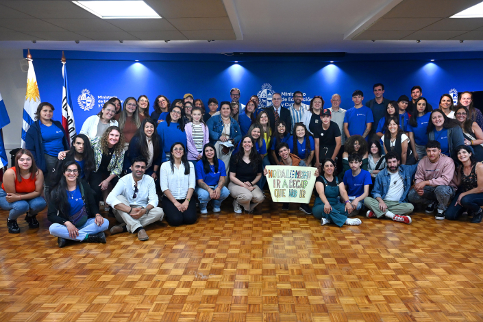 Foto grupal de los estudiantes