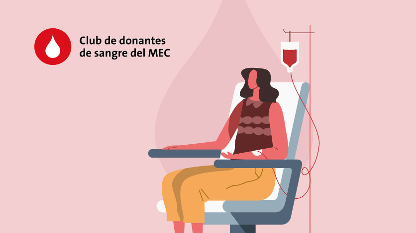 Placa jornada de donación de sangre