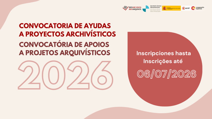Convocatorias 2026 a proyectos archivísticos