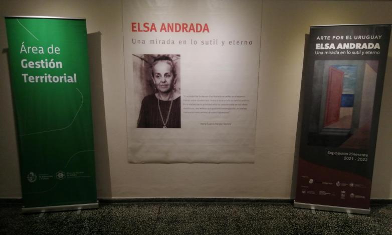 Inauguración de muestra de Elsa Andrada en Treinta y Tres.