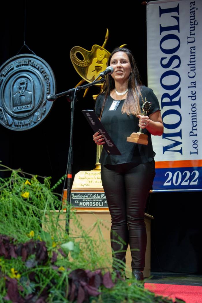 Karina Antúnez, investigadora del Instituto Clemente Estable. Premio Morosoli 2022 Ciencia y Tec.