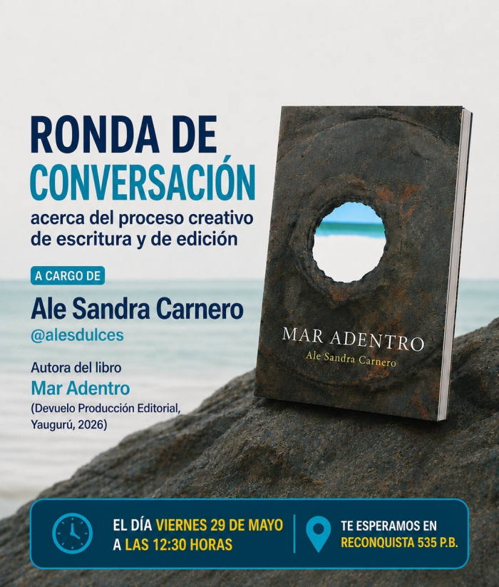 Afiche utilizado para promocionar la Ronda de Conversación
