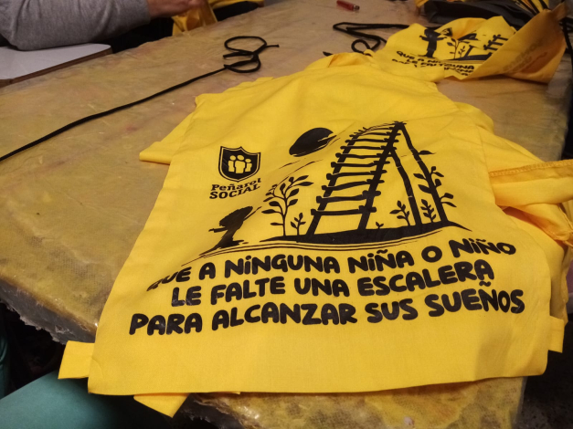 Confección de mochila