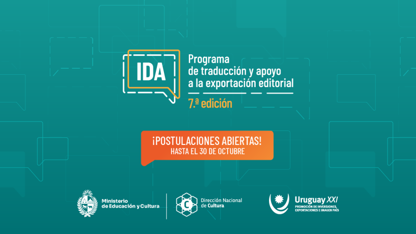 Séptima edición del Programa IDA busca impulsar la literatura uruguaya en mercados globales