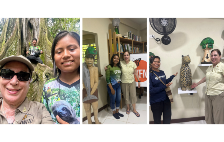 La investigadora Susana González durante la actividad en Amazonas