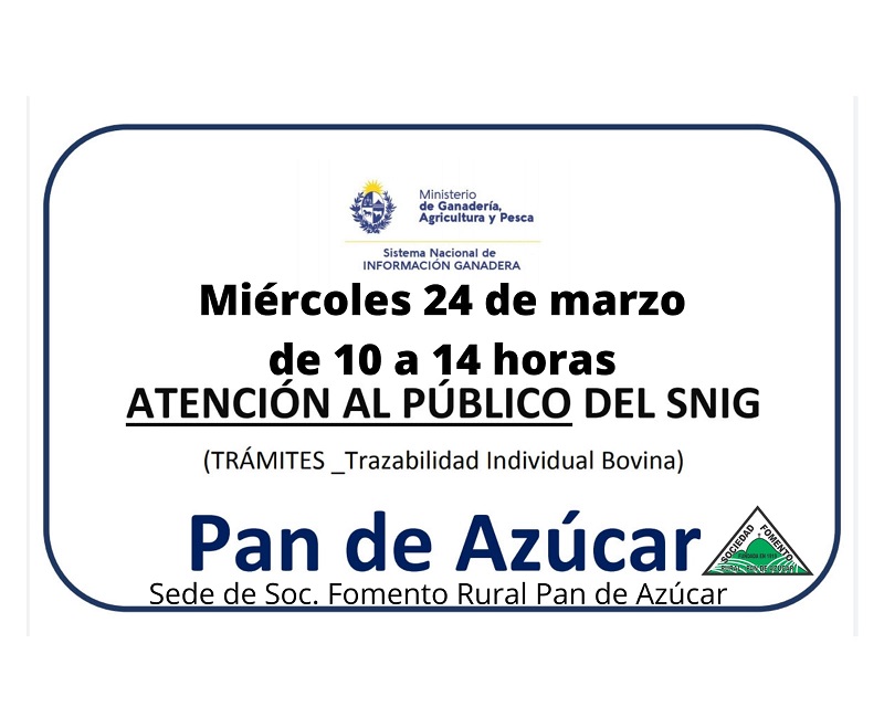 Nuevo punto de atención al público SNIG