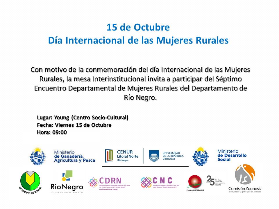 invitación mujeres rurales río negro