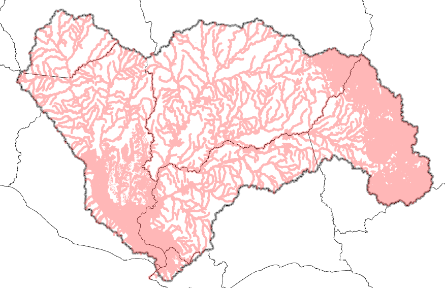 Mapa cuenca Santa Lucía