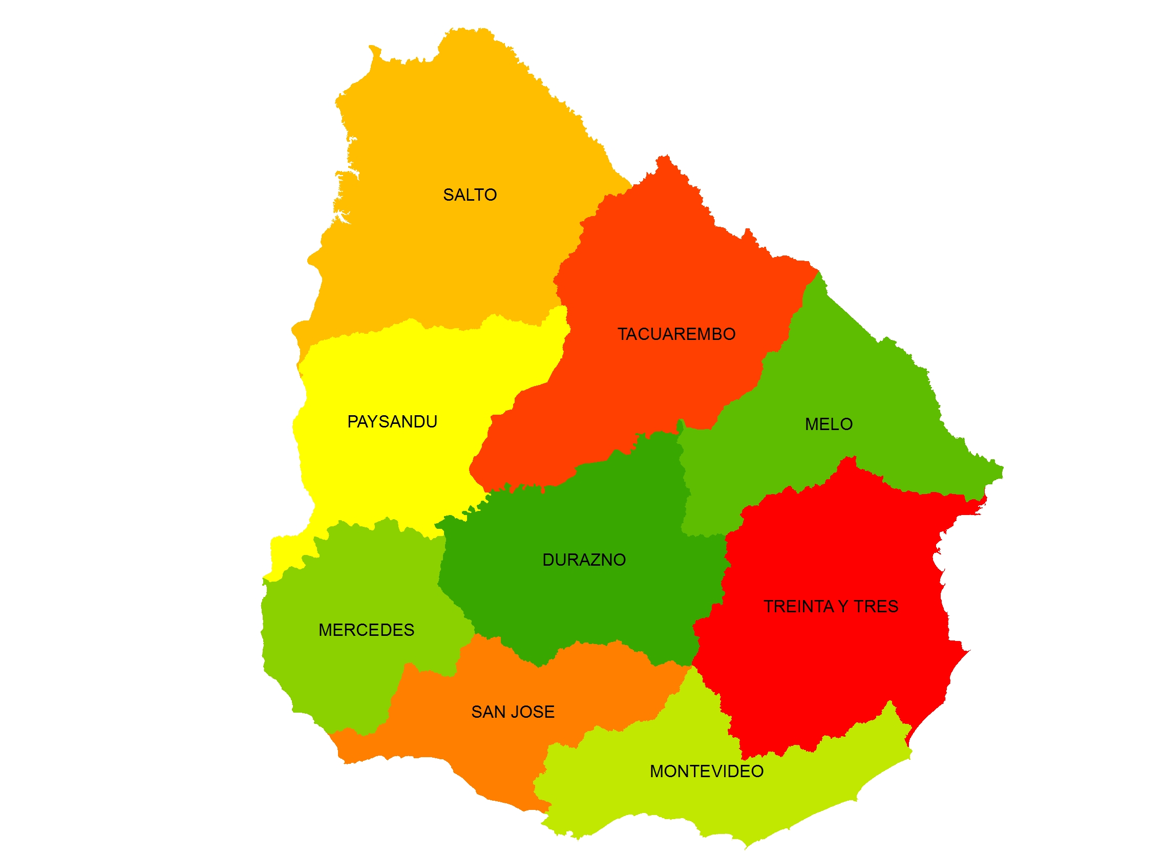 Mapa Regionales DGRN