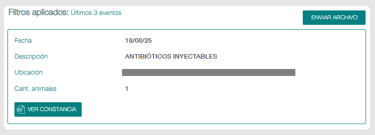 Registrar un evento sanitario