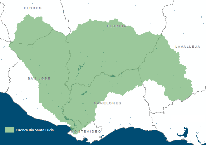 Mapa cuenca Santa Lucía
