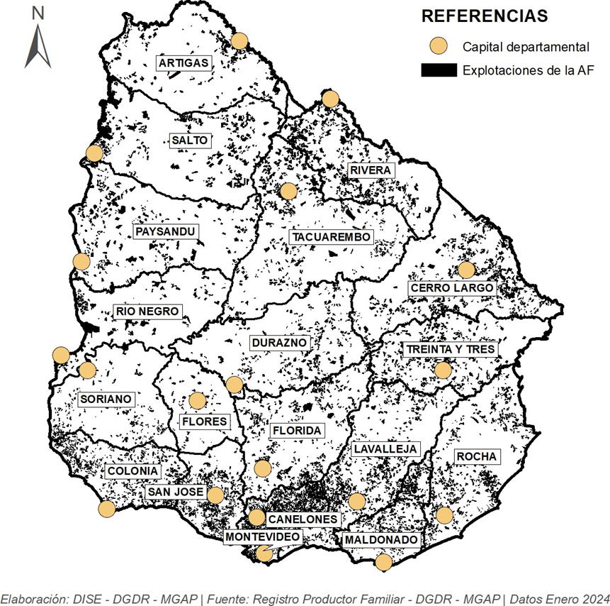 mapa explotaciones de AF