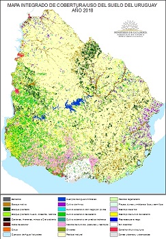 Mapa integrado de cobertura/uso del suelo del año 2018