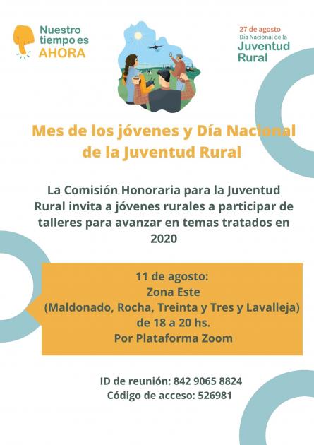 ID y código de acceso para taller 11 de agosto 