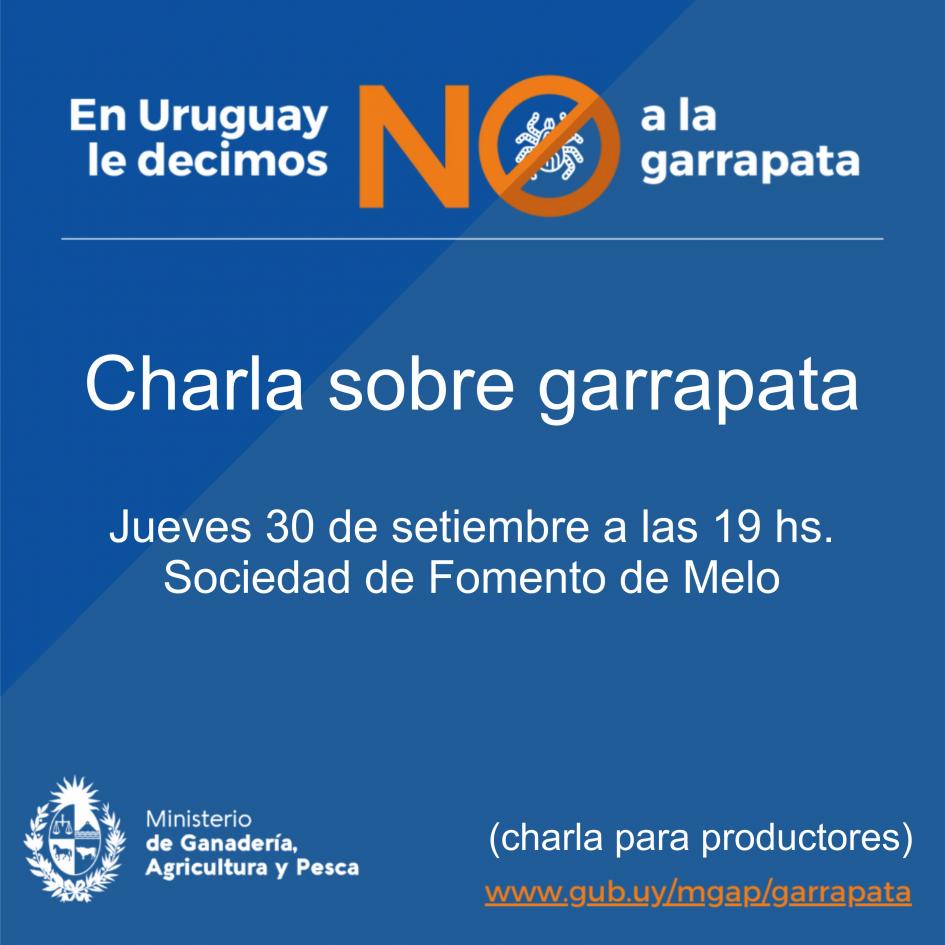 Charla sobre garrapata Melo