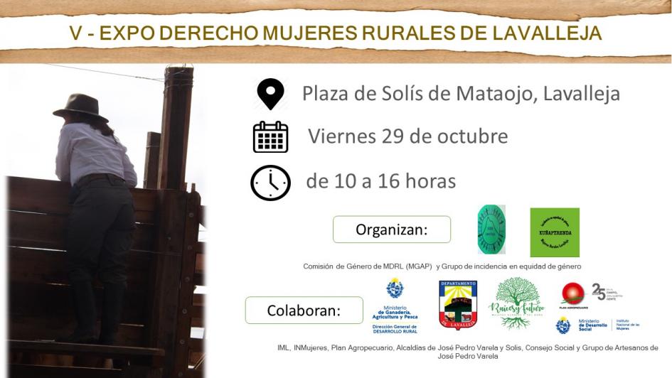 Expo derechos Mujeres rurales Lavalleja