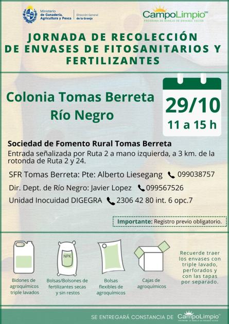 Jornada de Recolección de Envases Río Negro