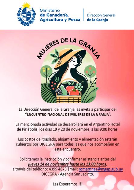 Invitación - Encuentro Nacional de Mujeres de la Granja