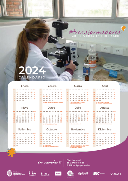Afiche campaña 2023-2024 Afiche campaña #Transformadoras - Calendario