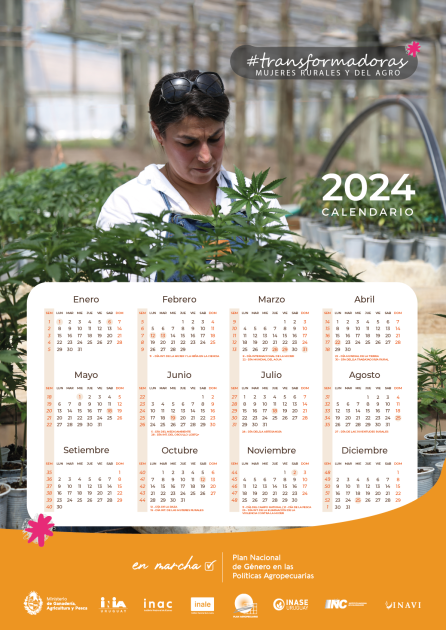 Afiche campaña 2023-2024 Afiche campaña #Transformadoras - Calendario