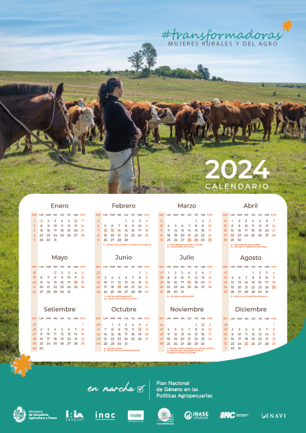 Afiche campaña 2023-2024 Afiche campaña #Transformadoras - Calendario