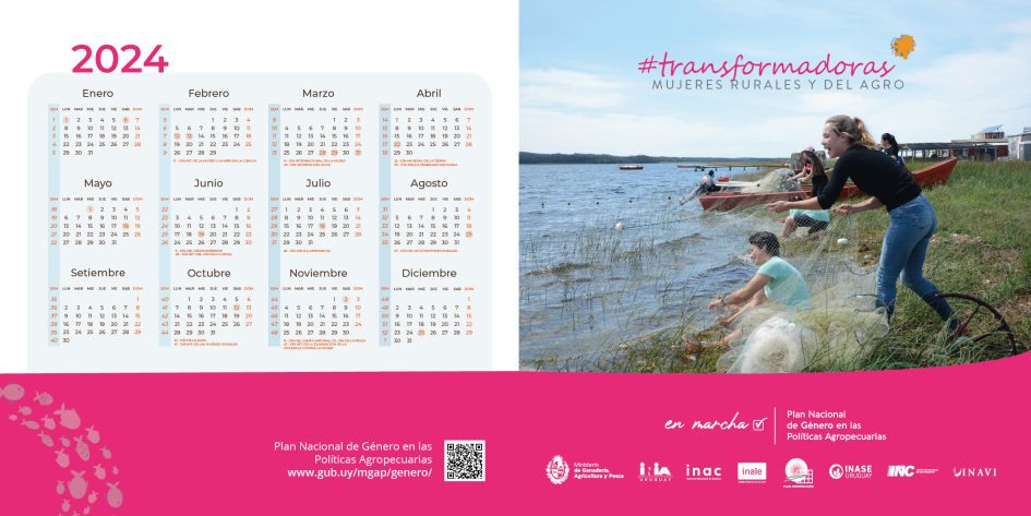 Folleto campaña #Transformadoras - Calendario