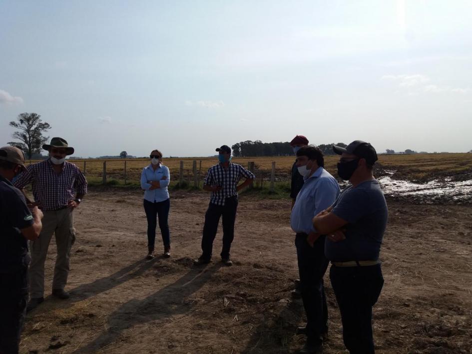 Autoridades ministeriales recorren predios en RIo Branco Visita a predios de Rio Branco