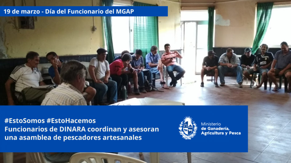 Funcionarios/as del MGAP en plena tarea Funcionarios/as del MGAP en plena tarea