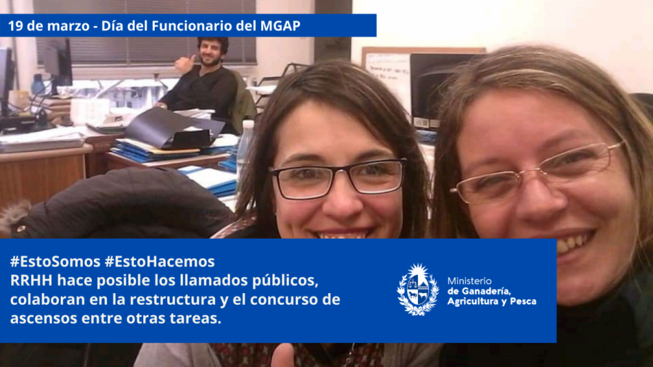 Funcionarios/as del MGAP en plena tarea Funcionarios/as del MGAP en plena tarea