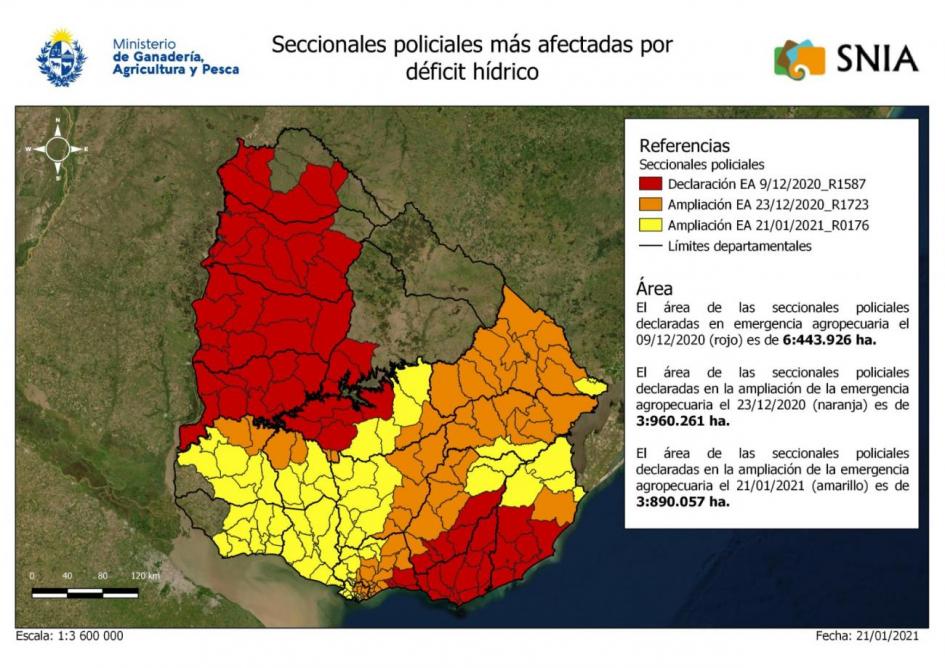 " Zonas de emergencia agropecuaria