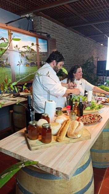 Ignacio Buffa junto a la chef Ignacio Buffa junto a la chef