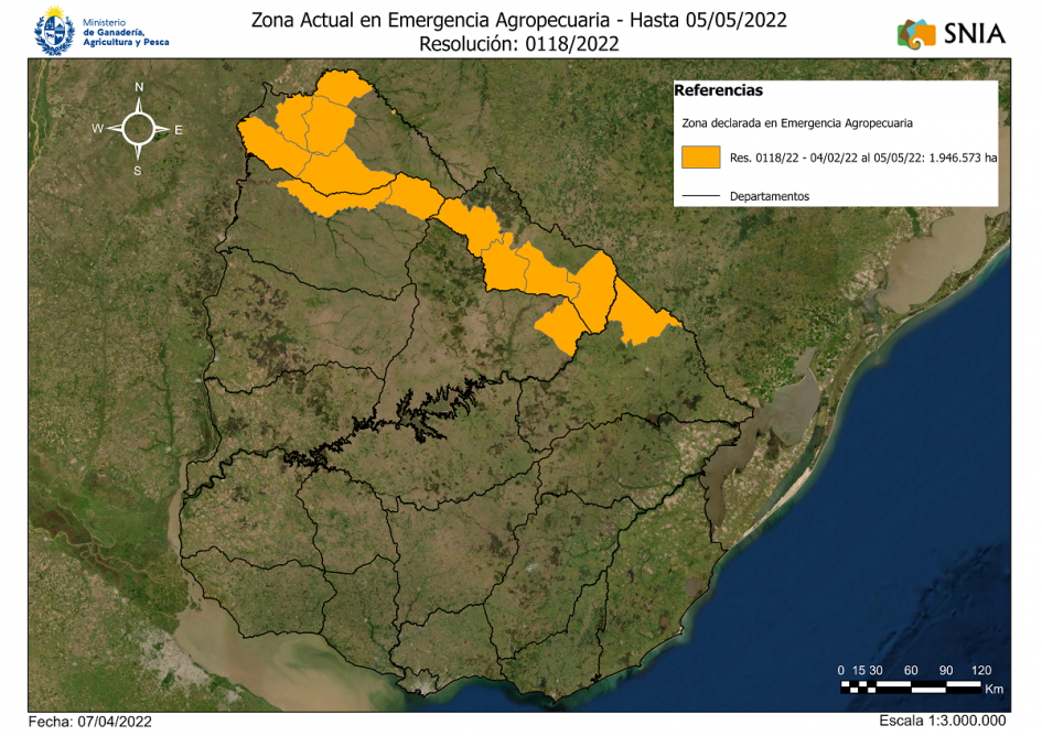 Zona bajo Emergencia Agropecuaria Zona bajo Emergencia Agropecuaria