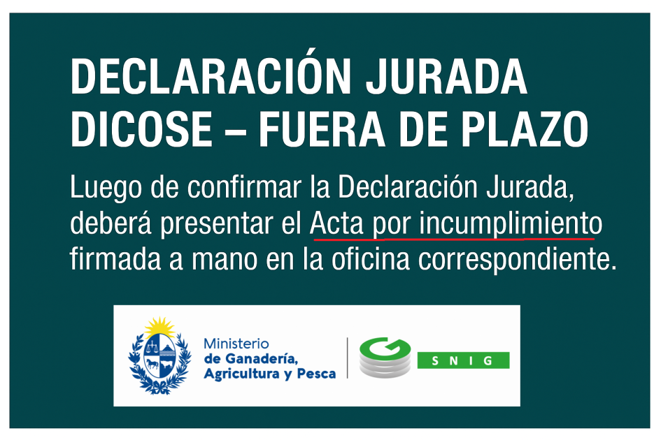 Declaración jurada fuera de plazo Declaración jurada fuera de plazo