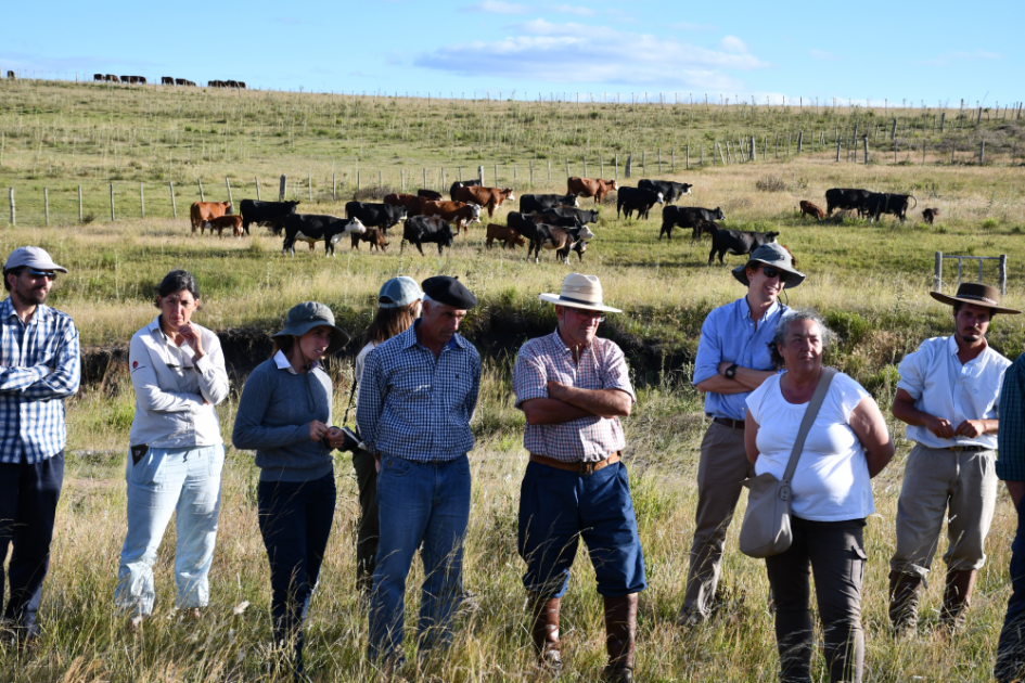 Jornada predial presencial Foto de productores y vacas en jornada de 2021