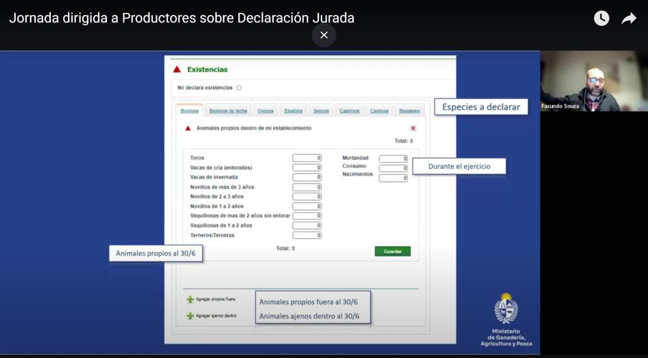 Declaración de animales Declaración de animales