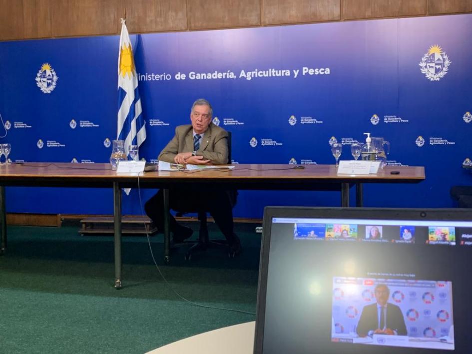 Ministro en seminario virtual de FAO Ministro en seminario virtual de FAO