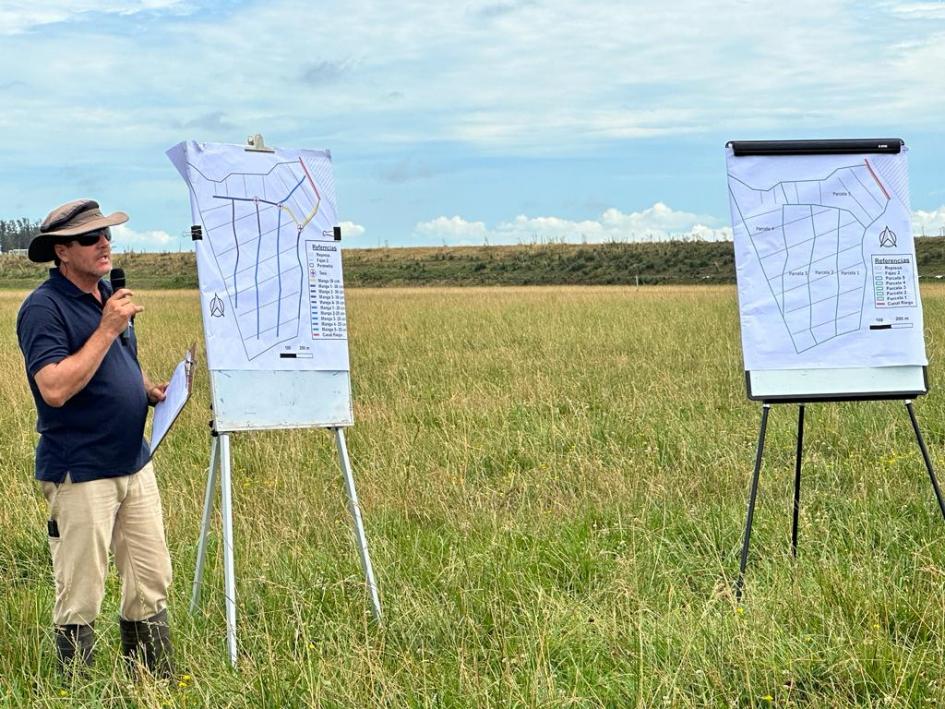 “Riego por fajas en pasturas" “Riego por fajas en pasturas"