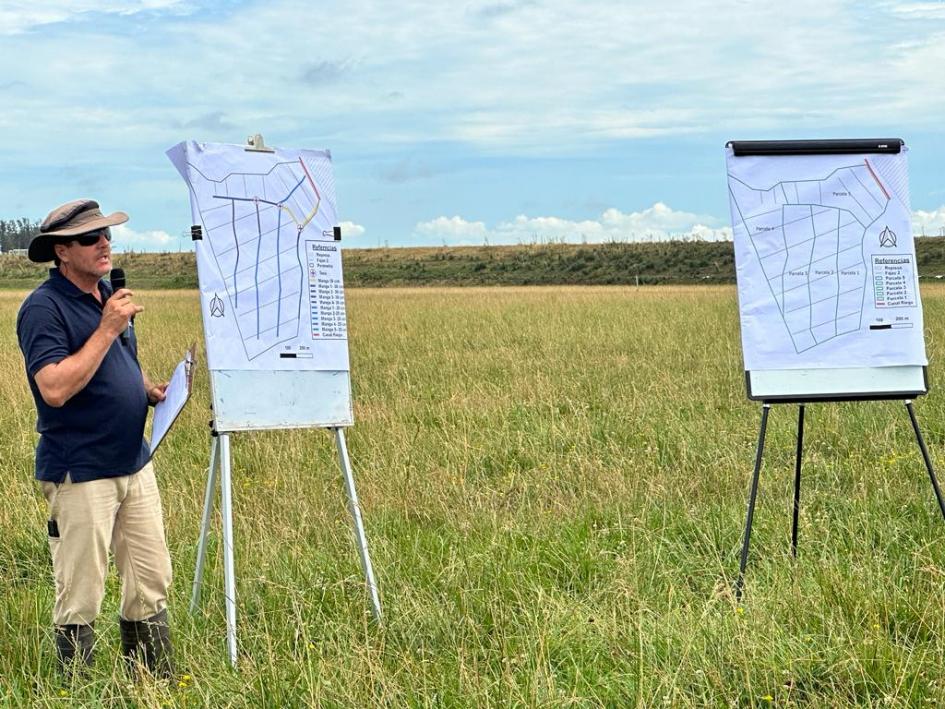 “Riego por fajas en pasturas"